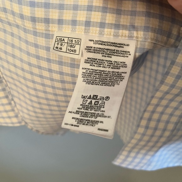 Brooks Brothers Regent non iron all cotton 16 1/2 -4/5 - Picture 3 of 6